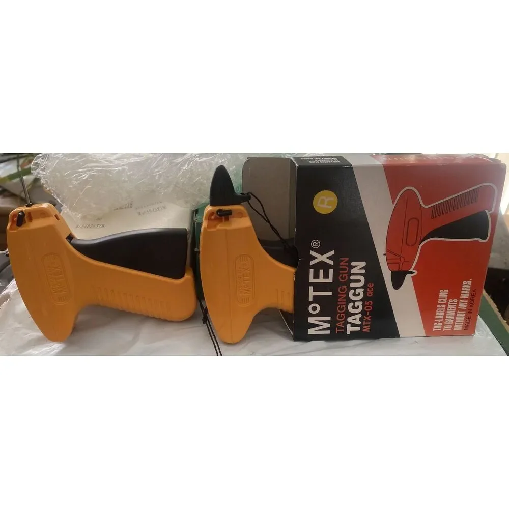 Retail Clothing Tagging Kit Lot - 2 Motex Guns & 15,000+ Barbs / Fasteners